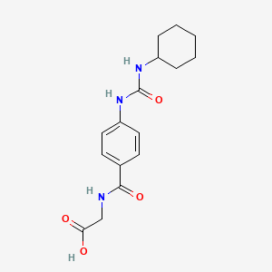 N-{4-[(Cyclohexylcarbamoyl)amino]benzoyl}glycine