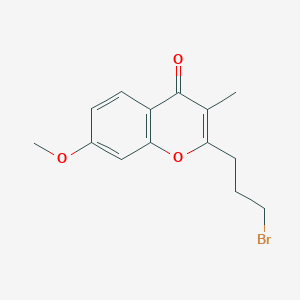 2-(3-Bromopropyl)-7-methoxy-3-methyl-4H-1-benzopyran-4-one