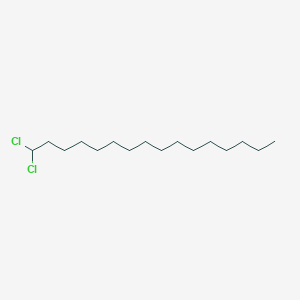 molecular formula C16H32Cl2 B14505782 1,1-Dichlorohexadecane CAS No. 63415-61-2