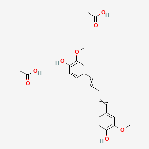 Acetic acid;4-[5-(4-hydroxy-3-methoxyphenyl)penta-1,4-dienyl]-2-methoxyphenol