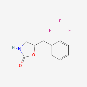 5-((2-(Trifluoromethyl)phenyl)methyl)-2-oxazolidinone