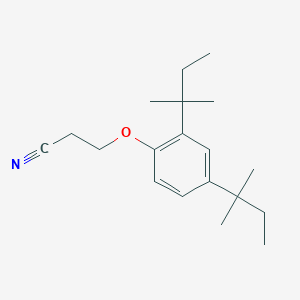 3-[2,4-Bis(2-methylbutan-2-yl)phenoxy]propanenitrile