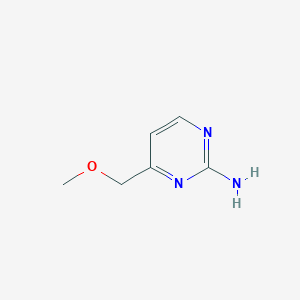 molecular formula C6H9N3O B145059 4-(甲氧甲基)嘧啶-2-胺 CAS No. 127958-17-2