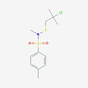 N-[(2-Chloro-2-methylpropyl)sulfanyl]-N,4-dimethylbenzene-1-sulfonamide