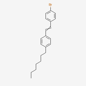 1-Bromo-4-[2-(4-heptylphenyl)ethenyl]benzene