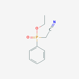 molecular formula C10H12NO2P B14506076 Ethyl (cyanomethyl)phenylphosphinate CAS No. 64268-78-6