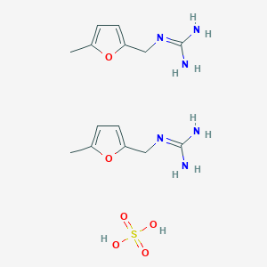 molecular formula C14H24N6O6S B1450611 Bis(N-[(5-methyl-2-furyl)methyl]-guanidine) sulfuric acid CAS No. 30263-43-5