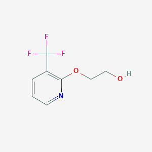 molecular formula C8H8F3NO2 B1450618 2-((3-(Trifluoromethyl)pyridin-2-yl)oxy)ethan-1-ol CAS No. 170502-07-5