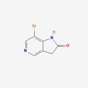 molecular formula C7H5BrN2O B1450619 7-ブロモ-1H-ピロロ[3,2-c]ピリジン-2(3H)-オン CAS No. 1788054-65-8