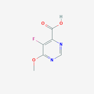 molecular formula C6H5FN2O3 B1450622 5-Fluoro-6-methoxypyrimidine-4-carboxylic acid CAS No. 1936190-55-4