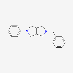 molecular formula C19H22N2 B1450623 2-苄基-5-苯基八氢吡咯并[3,4-c]吡咯 CAS No. 861923-83-3