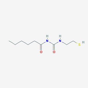 N-[(2-Sulfanylethyl)carbamoyl]hexanamide