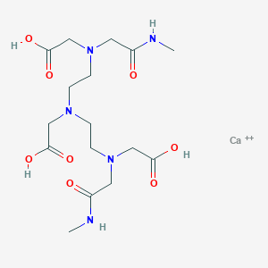 molecular formula C16H29CaN5O8+2 B145063 Calcium;2-[bis[2-[carboxymethyl-[2-(methylamino)-2-oxoethyl]amino]ethyl]amino]acetic acid CAS No. 128326-81-8