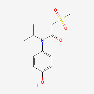 N-(4-Hydroxyphenyl)-2-(methanesulfonyl)-N-(propan-2-yl)acetamide