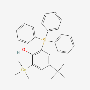 4-tert-Butyl-2-(trimethylgermyl)-6-(triphenylsilyl)phenol