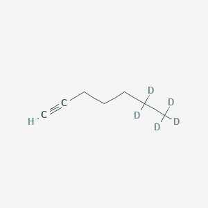 molecular formula C7H12 B1450634 1-Heptyne-6,6,7,7,7-D5 CAS No. 83418-35-3