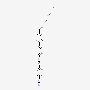 4-[(4'-Octyl[1,1'-biphenyl]-4-yl)ethynyl]benzonitrile