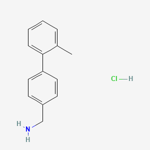 molecular formula C14H16ClN B1450636 2'-Methylbiphenyl-4-methanamine hydrochloride CAS No. 389602-69-1