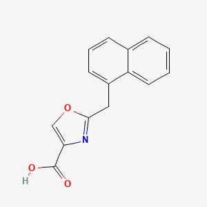 molecular formula C15H11NO3 B1450638 2-(1-Naphthylmethyl)oxazole-4-carboxylic Acid CAS No. 2070896-46-5