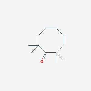 molecular formula C12H22O B14506391 2,2,8,8-Tetramethylcyclooctan-1-one CAS No. 64342-80-9