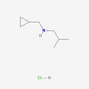 molecular formula C8H18ClN B1450641 环丙基甲基异丁胺盐酸盐 CAS No. 1668573-94-1