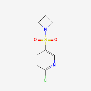 B1450651 5-(Azetidine-1-sulfonyl)-2-chloropyridine CAS No. 1862551-83-4