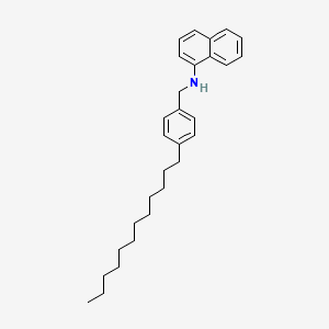 N-[(4-Dodecylphenyl)methyl]naphthalen-1-amine