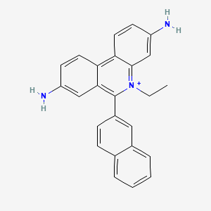 Phenanthridinium, 3,8-diamino-5-ethyl-6-(2-naphthalenyl)-