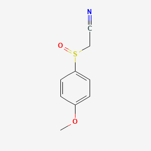 (4-Methoxybenzene-1-sulfinyl)acetonitrile