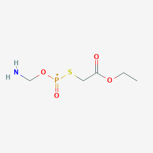 (Aminomethoxy)[(2-ethoxy-2-oxoethyl)sulfanyl]oxophosphanium