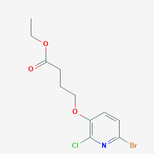 Ethyl 4-[(6-bromo-2-chloropyridin-3-yl)oxy]butanoate