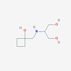 molecular formula C8H17NO3 B1450673 2-(((1-羟基环丁基)甲基)氨基)丙烷-1,3-二醇 CAS No. 2199245-37-7