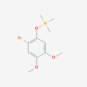 B1450674 (2-Bromo-4,5-dimethoxyphenoxy)trimethylsilane CAS No. 2104695-66-9