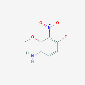 B1450676 4-Fluoro-2-methoxy-3-nitroaniline CAS No. 2090542-75-7