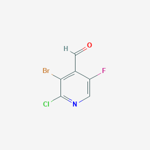 molecular formula C6H2BrClFNO B1450677 3-溴-2-氯-5-氟吡啶-4-甲醛 CAS No. 2090368-64-0