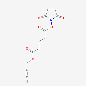 B1450682 Pentanedioic acid, 1-(2,5-dioxo-1-pyrrolidinyl) 5-(2-propyn-1-yl) ester CAS No. 1446429-04-4