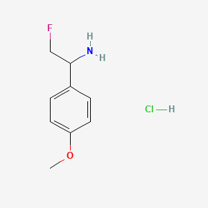 2-Fluoro-1-(4-methoxyphenyl)ethan-1-amine hydrochloride