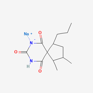 Sodium 1,2-dimethyl-4-propyl-7,9-diazaspiro(4.5)decane-6,8,10-trione