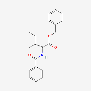 Benzyl 2-benzamido-3-methylpent-2-enoate