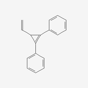 Benzene, 1,1'-(3-ethenyl-1-cyclopropene-1,2-diyl)bis-