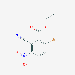 B1450751 Ethyl 6-bromo-2-cyano-3-nitrobenzoate CAS No. 1805190-97-9