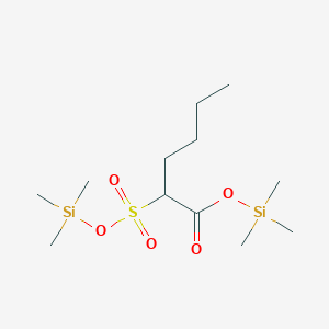 B14507598 Trimethylsilyl 2-{[(trimethylsilyl)oxy]sulfonyl}hexanoate CAS No. 63697-82-5