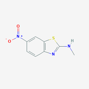 molecular formula C8H7N3O2S B145076 N-甲基-6-硝基苯并[D]噻唑-2-胺 CAS No. 132509-67-2