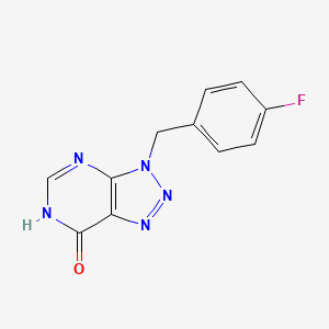 molecular formula C11H8FN5O B1450765 3-(4-Fluoro-benzyl)-3H-[1,2,3]triazolo[4,5-d]pyrimidin-7-ol CAS No. 119222-39-8