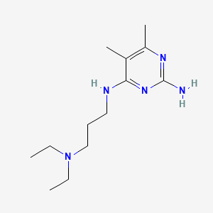 Pyrimidine, 2-amino-4-(gamma-diethylaminopropylamino)-5,6-dimethyl-