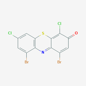 1,9-Dibromo-4,7-dichloro-3H-phenothiazin-3-one