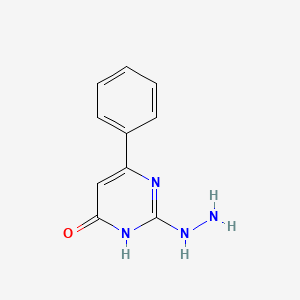 molecular formula C10H10N4O B1450798 2-肼基-6-苯基嘧啶-4(3H)-酮 CAS No. 86799-26-0