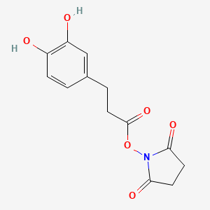 1-{[3-(3,4-Dihydroxyphenyl)propanoyl]oxy}pyrrolidine-2,5-dione