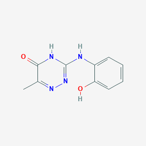3-[(2-Hydroxyphenyl)amino]-6-methyl-1,2,4-triazin-5(4H)-one
