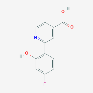 B1450821 2-(4-Fluoro-2-hydroxyphenyl)isonicotinic acid CAS No. 1261919-94-1